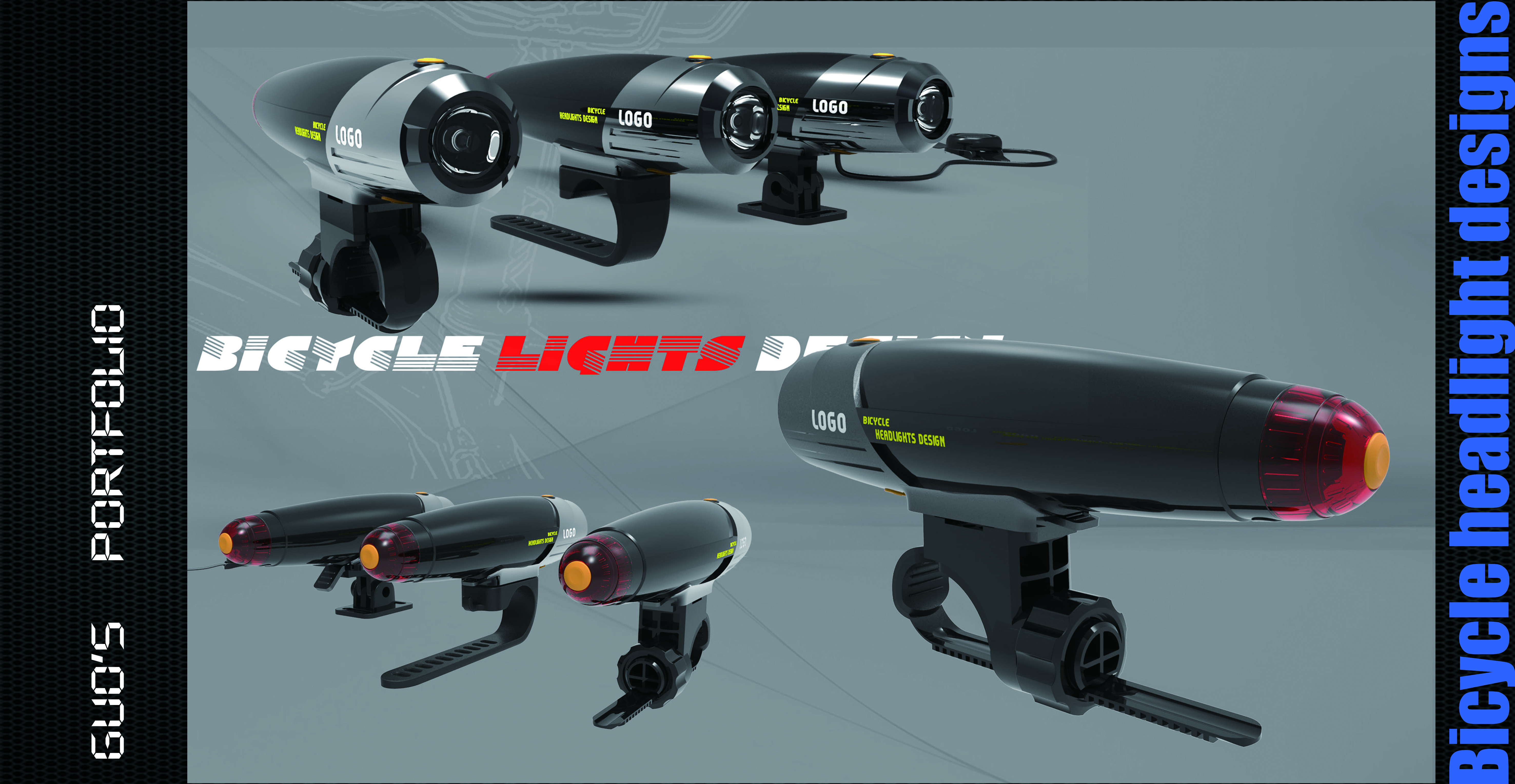 Cycling equipment, bicycle headlights，