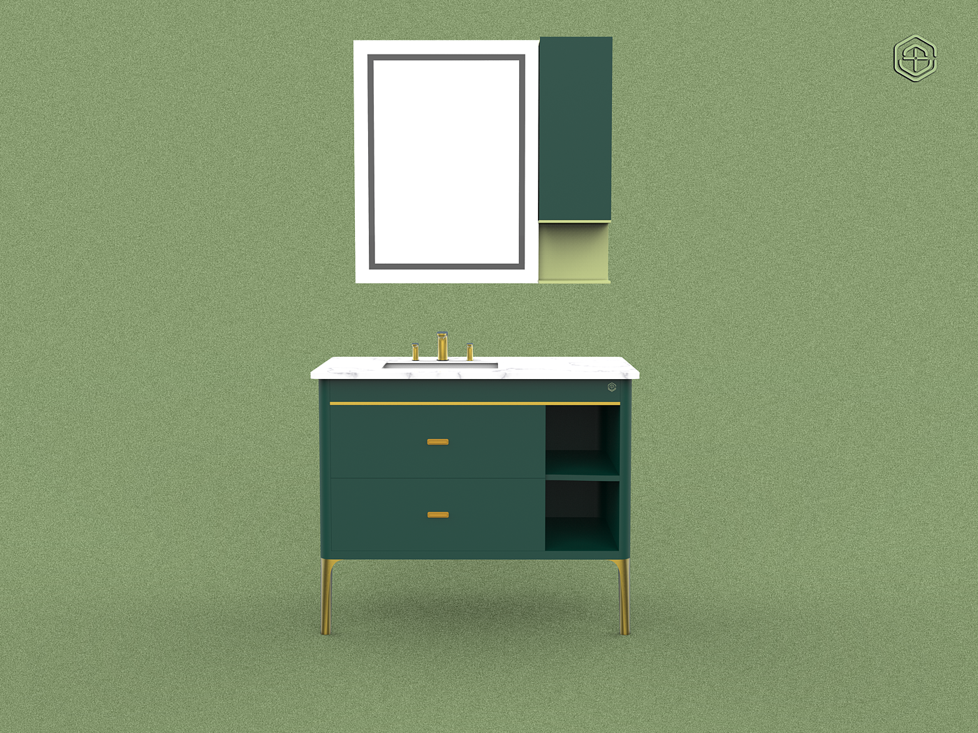 Bathroom cabinet design，