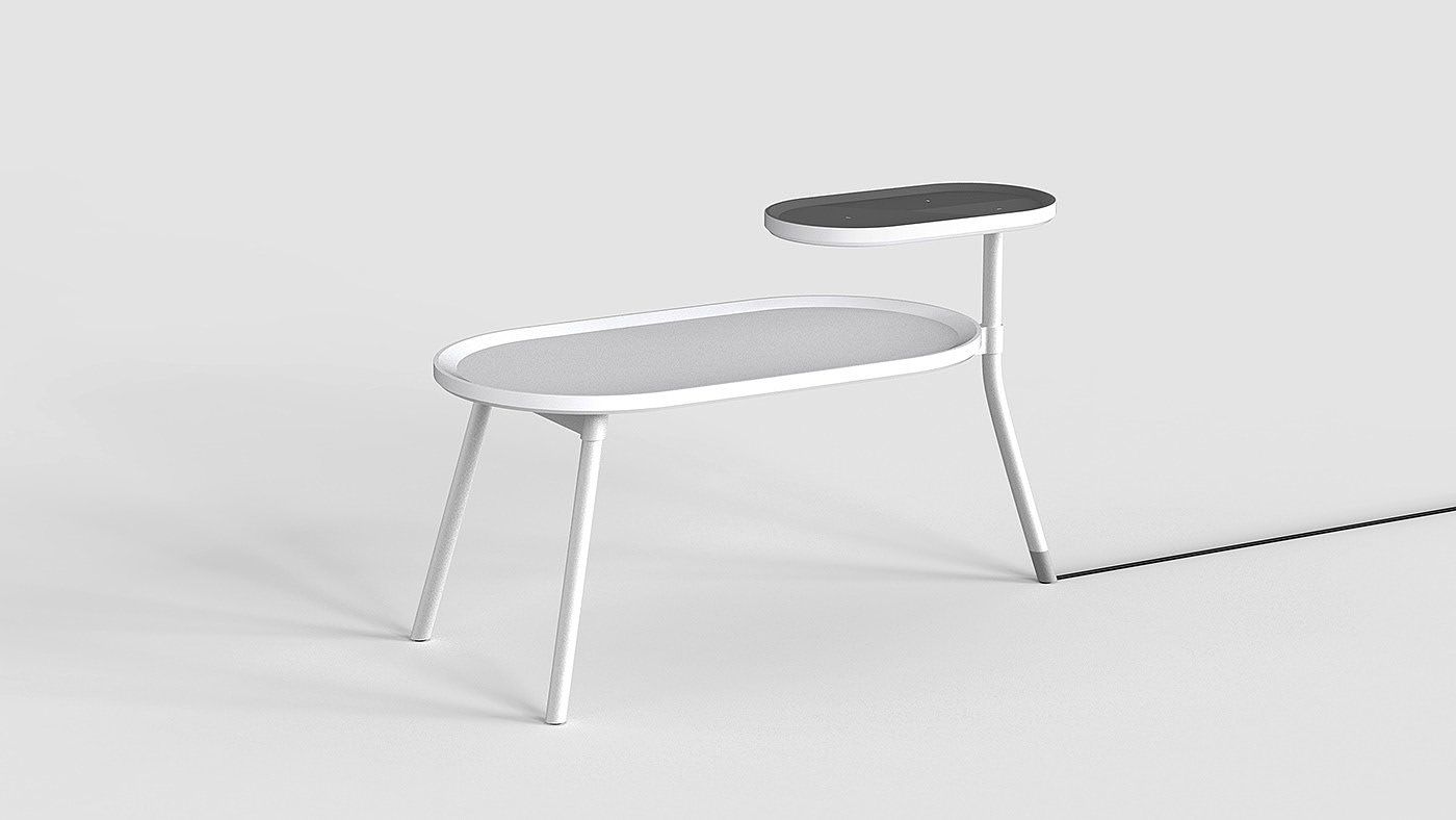 Table，Side table，wireless charger ，TWORAY，Chanyeop Jeong，