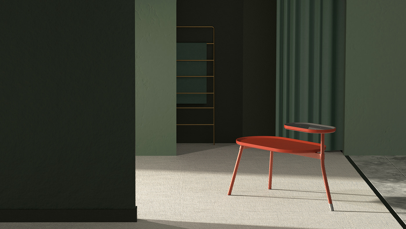 Table，Side table，wireless charger ，TWORAY，Chanyeop Jeong，