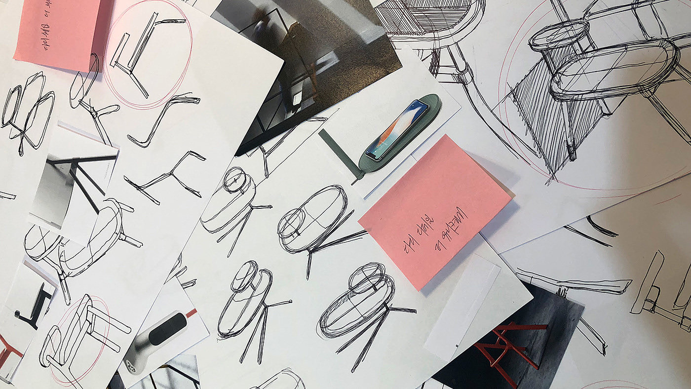 Table，Side table，wireless charger ，TWORAY，Chanyeop Jeong，