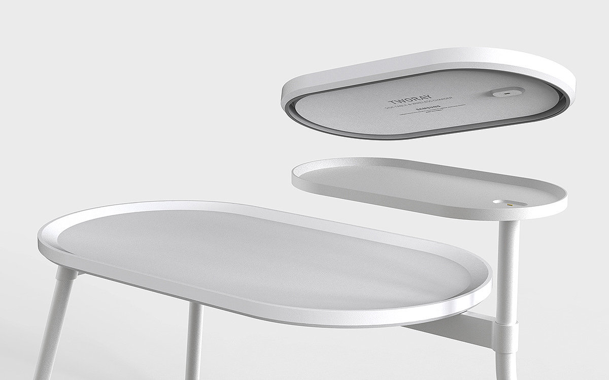 Table，Side table，wireless charger ，TWORAY，Chanyeop Jeong，