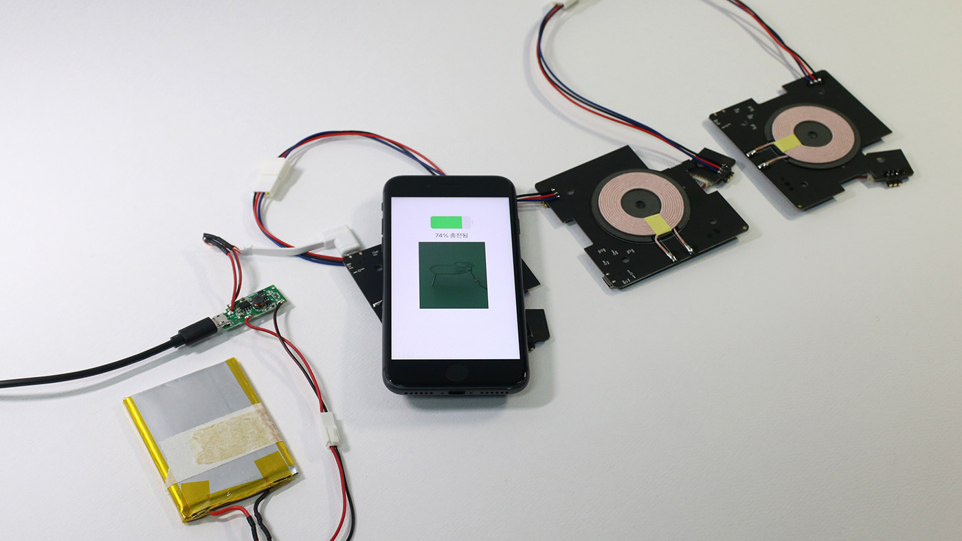 Table，Side table，wireless charger ，TWORAY，Chanyeop Jeong，