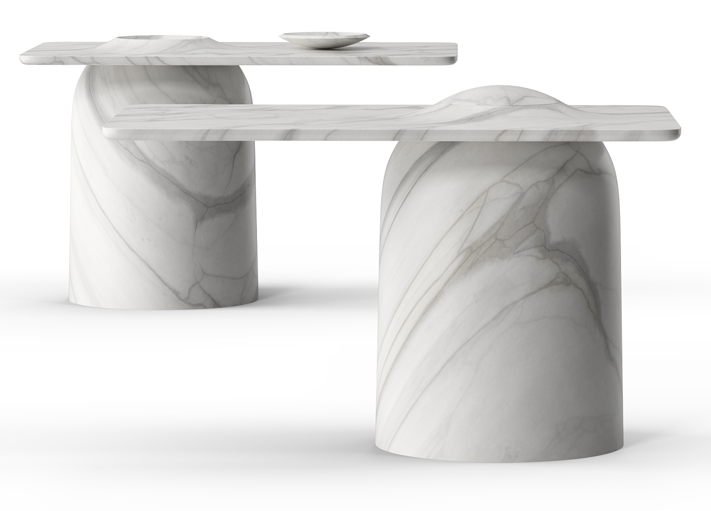 Nikita Bukoros，BOWL table，桌子，石头，