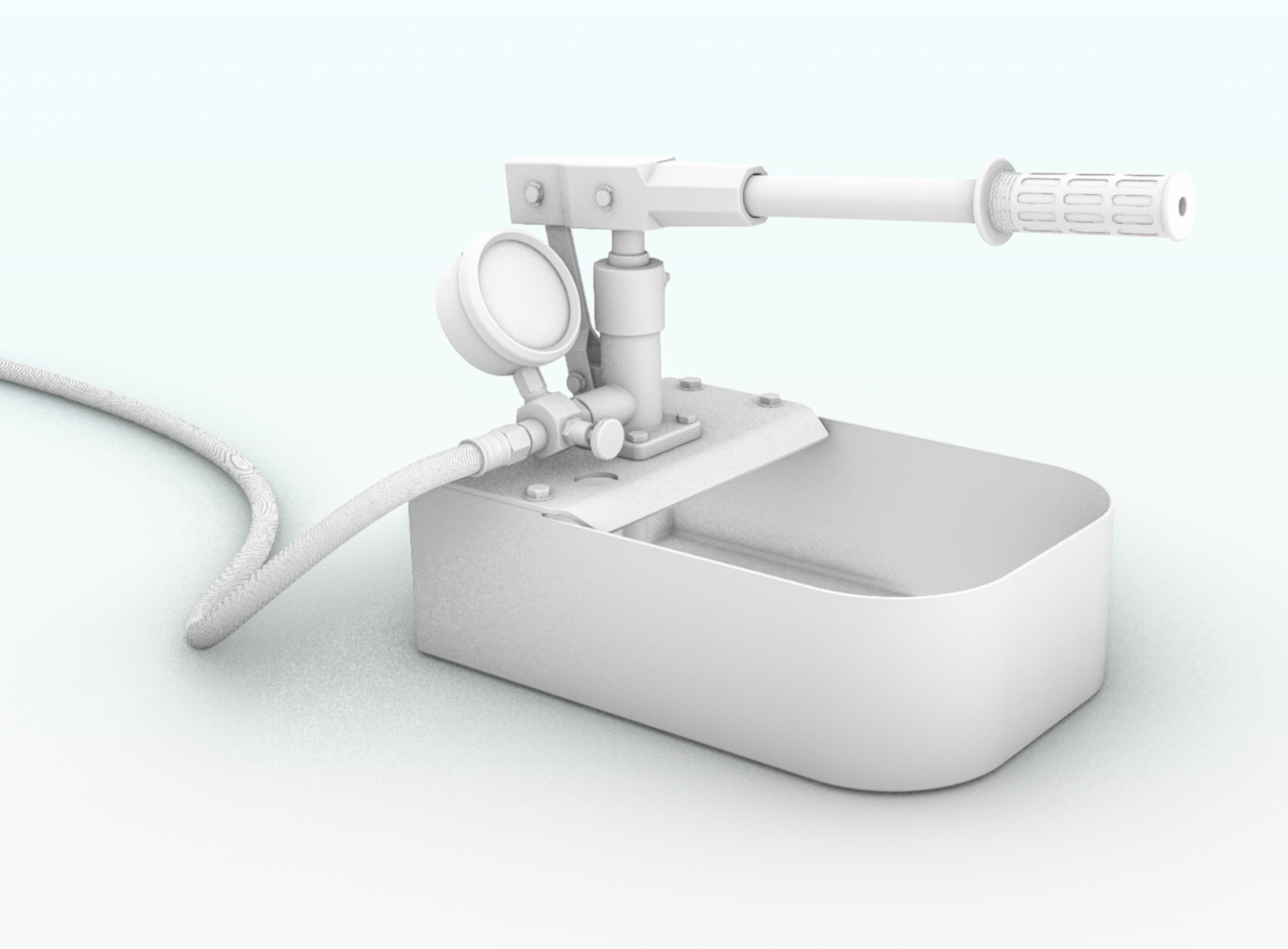 Hardware tools，Pressure test pump，Keyshot rendering，design sketch，