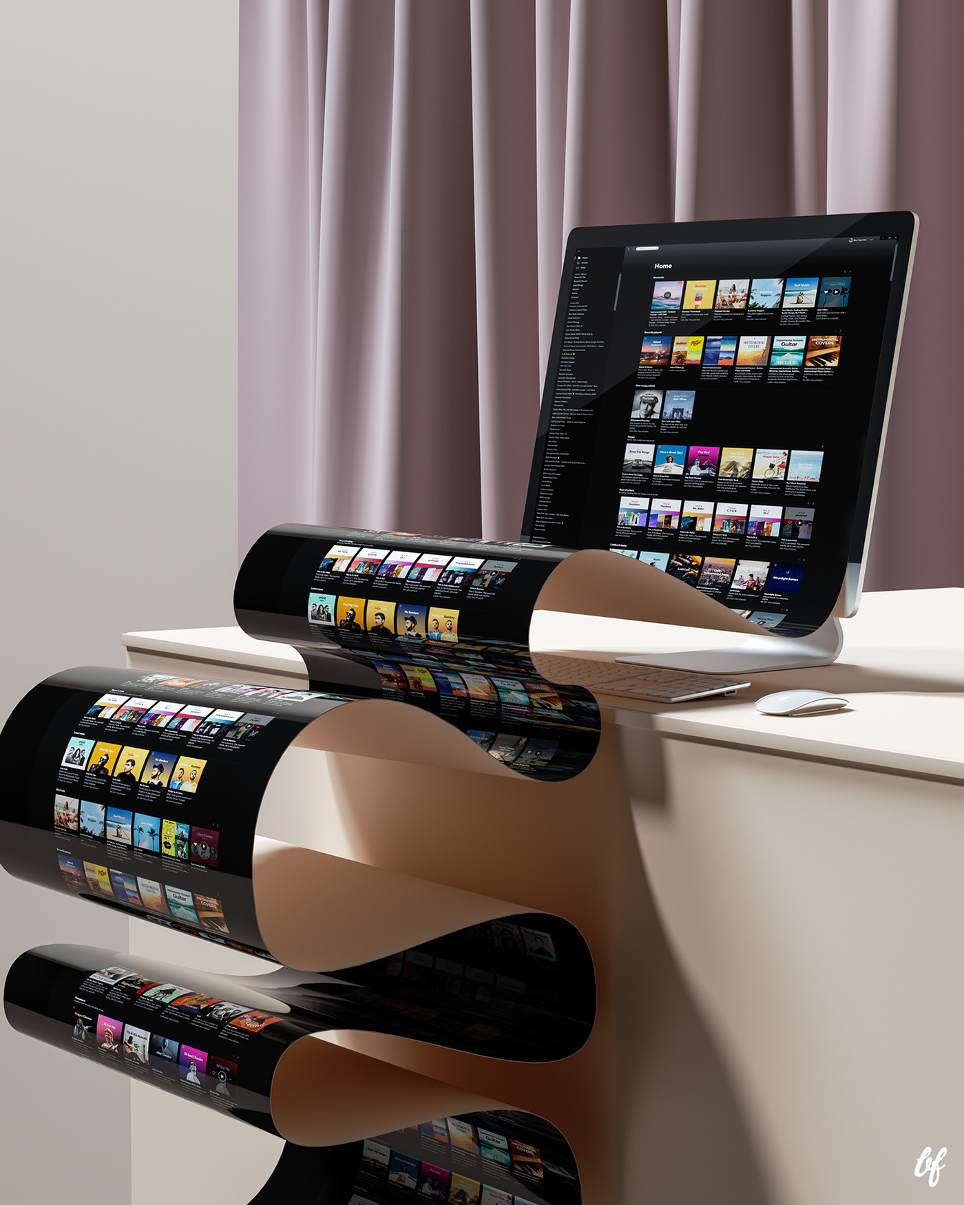 application program，Visual works，CG illustration，