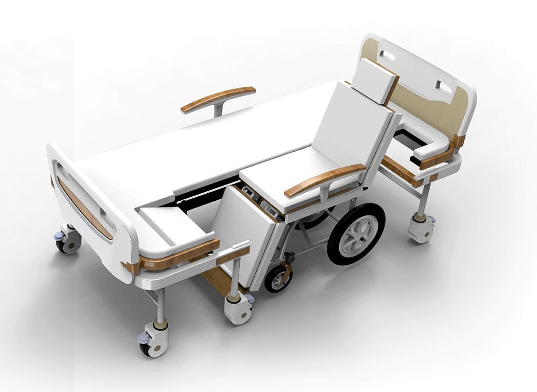 hospital bed，wheelchair，perfect，fuse，originality，Design，