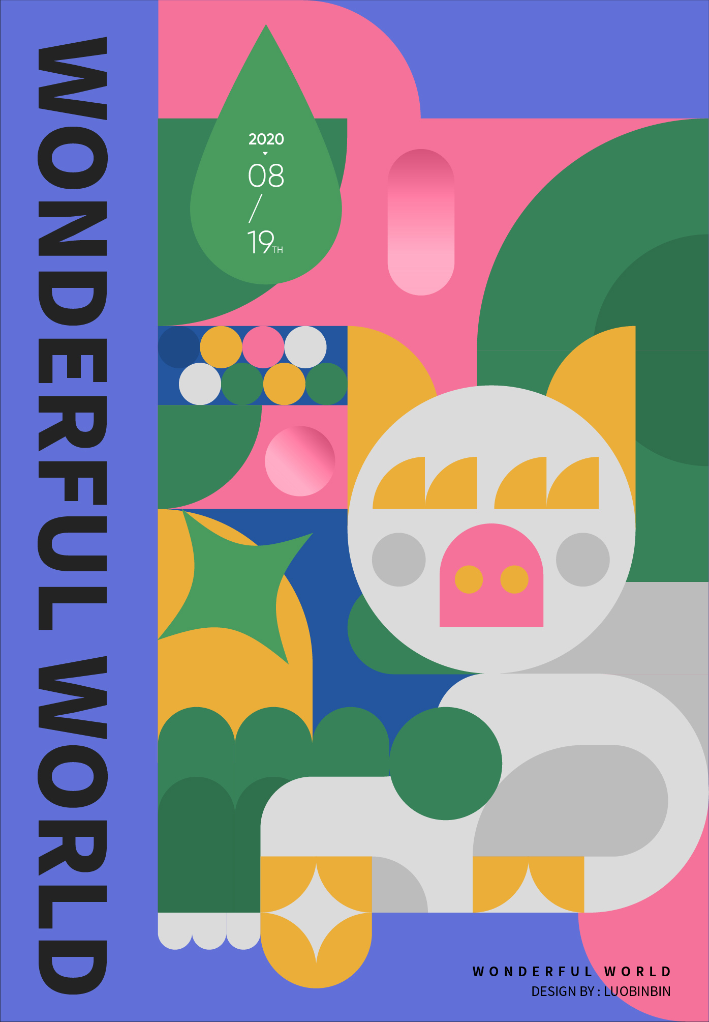 Geometry，animal，the twelve Chinese zodiac signs，constitute，abstract，poster，plane，two thousand and twenty，