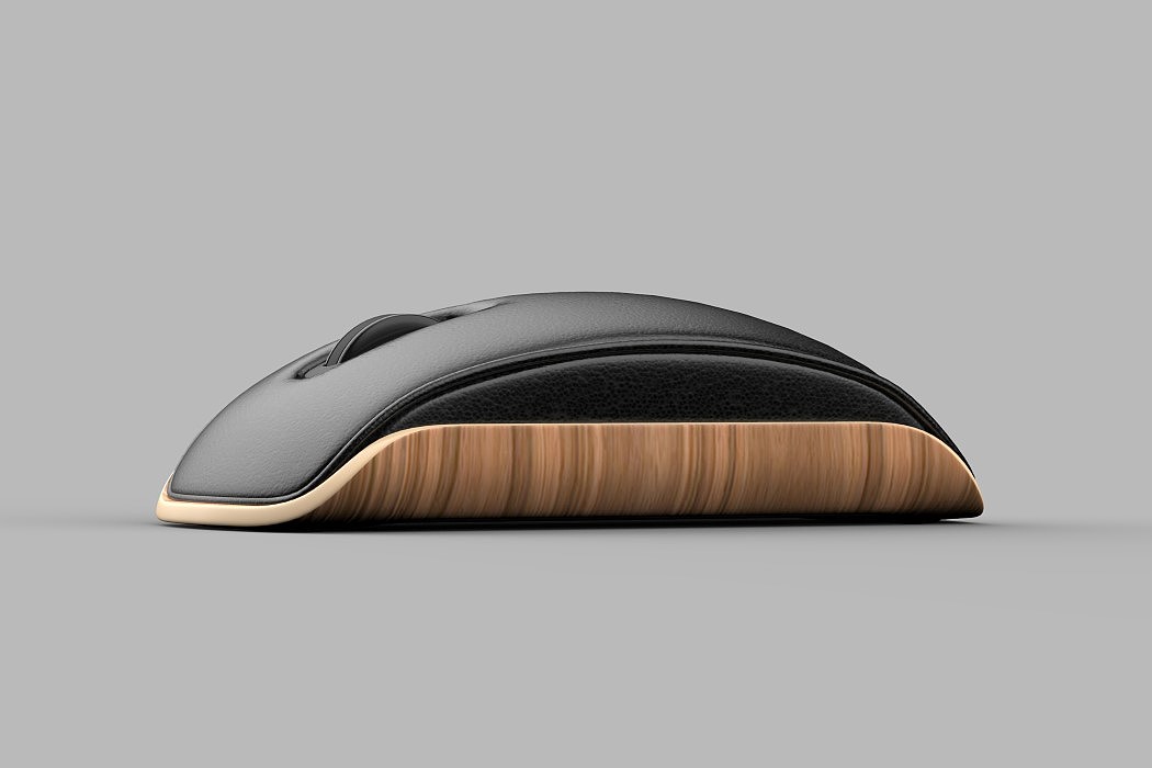 mouse，wooden ，Leatherwear，black，