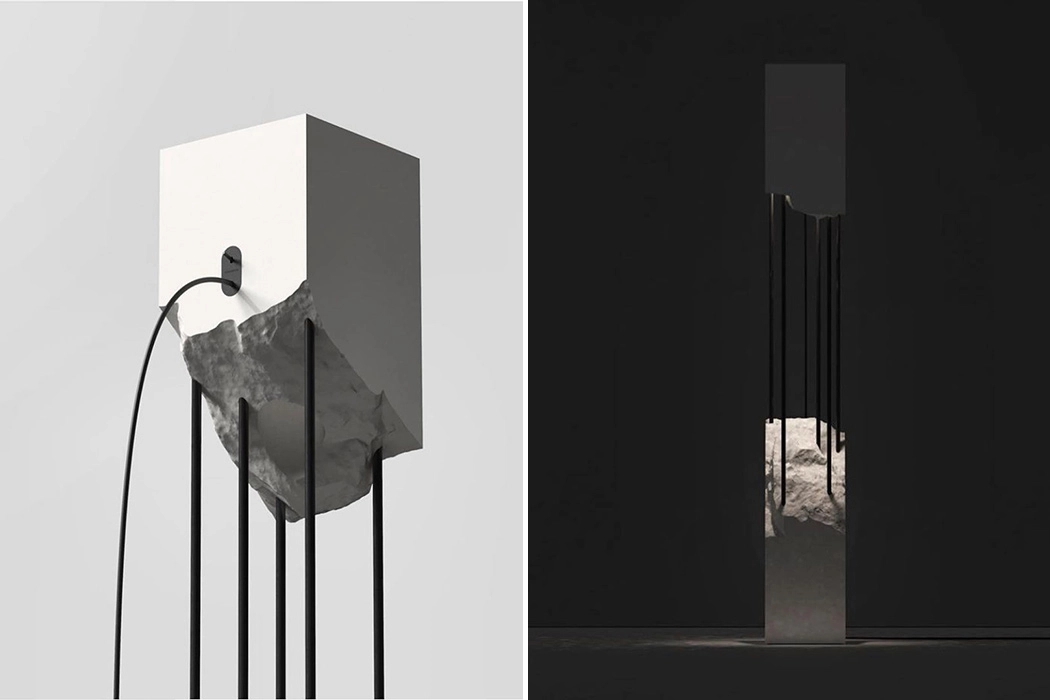 Concrete lamp，Floor lamp，concise，