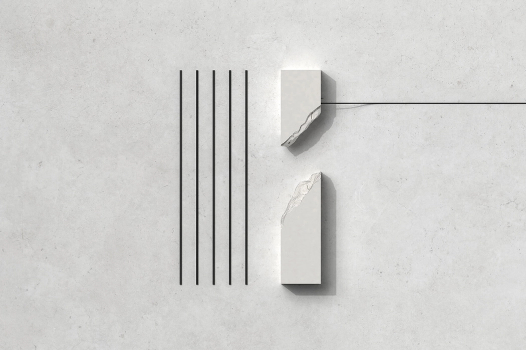 Concrete lamp，Floor lamp，concise，