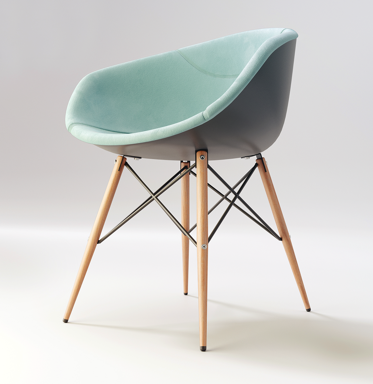 chair，wooden ，visualization，comfortable，