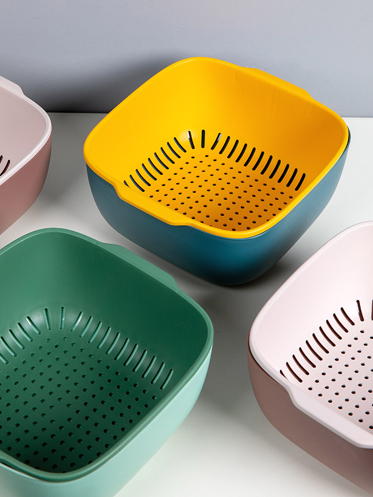 Draining，Vegetable washing basin，Fruit basket，