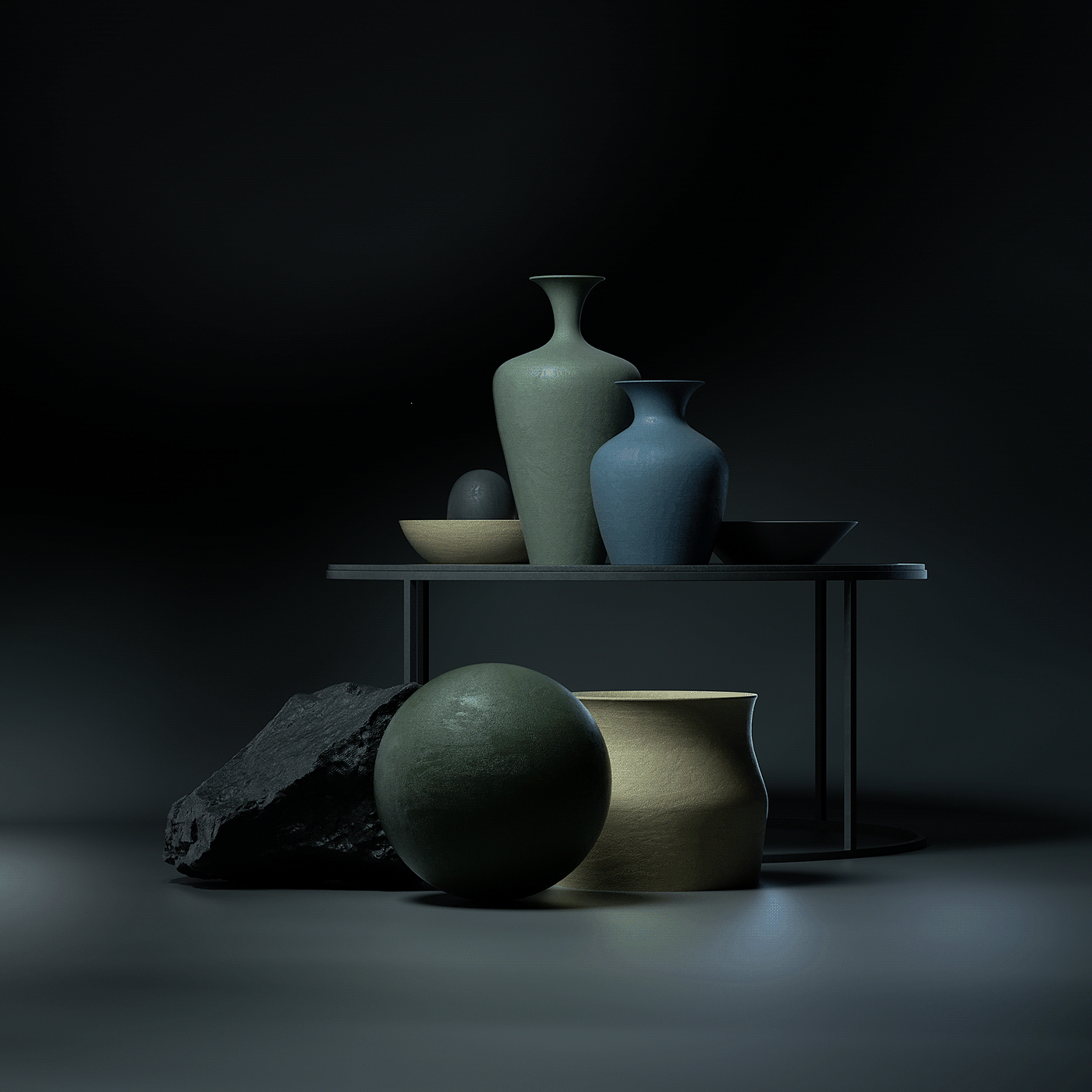 OMBRA，插图，抽象，艺术，场景，c4d，