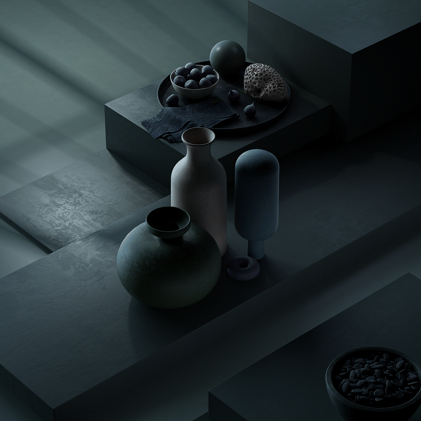 OMBRA，illustration，abstract，Art，scene，c4d，