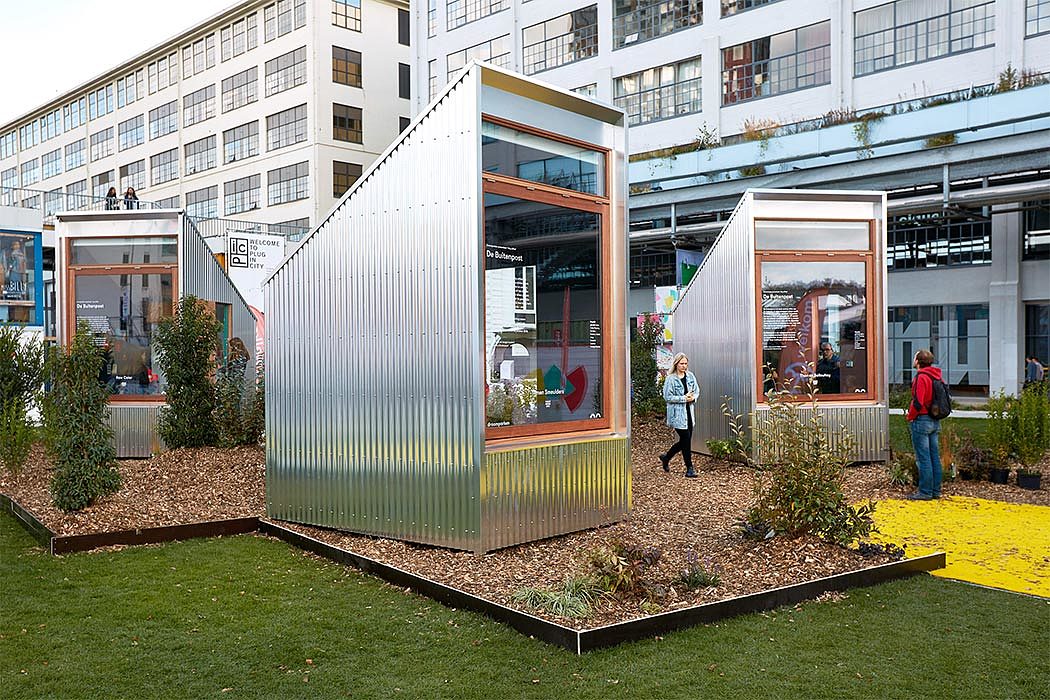 Tiny Offices，Corrugated aluminum，Architecture，office，small-scale，