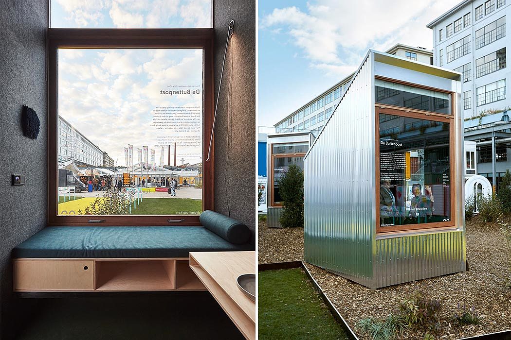 Tiny Offices，Corrugated aluminum，Architecture，office，small-scale，