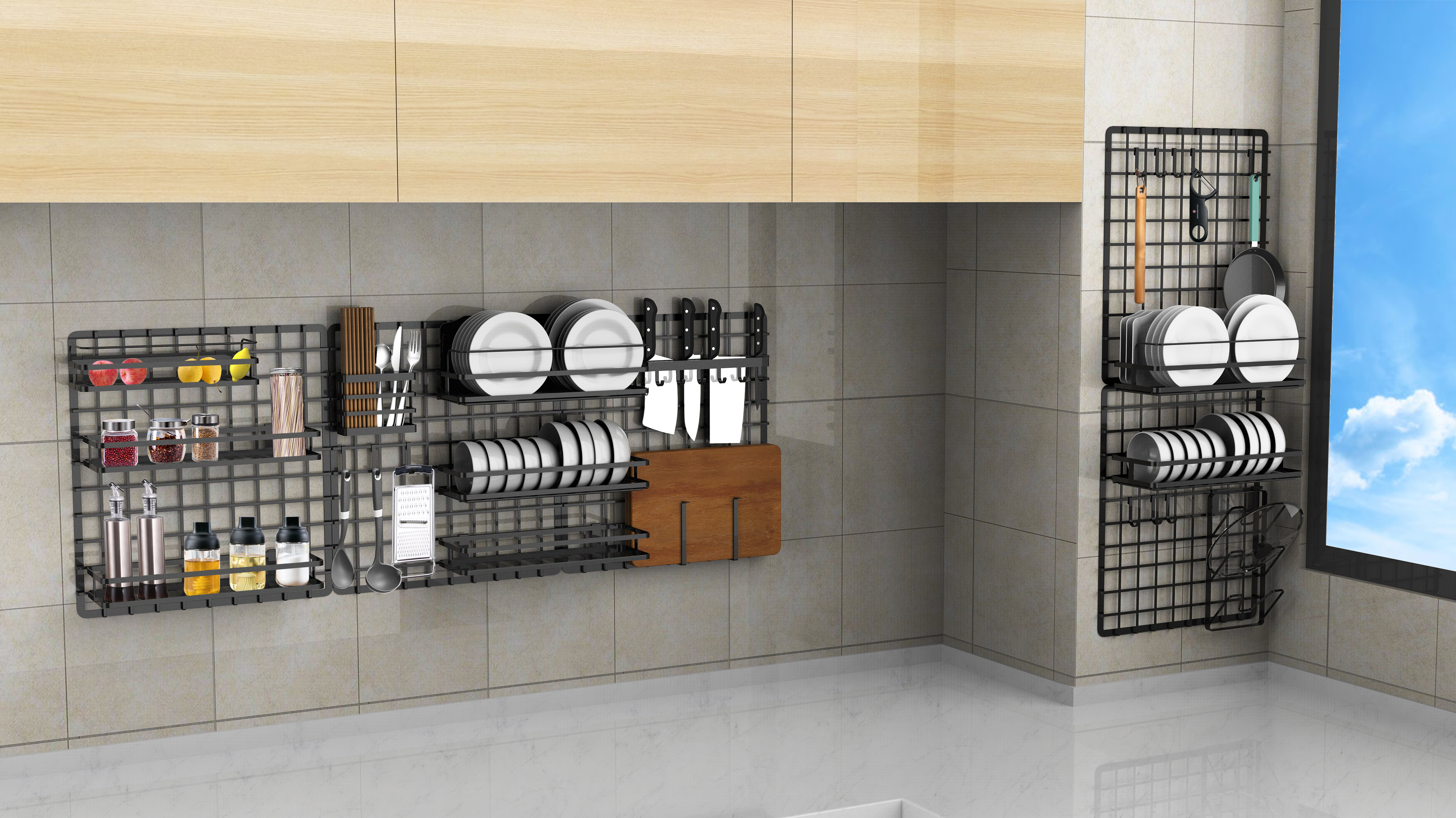 Metal，kitchen，Metal storage drainage，