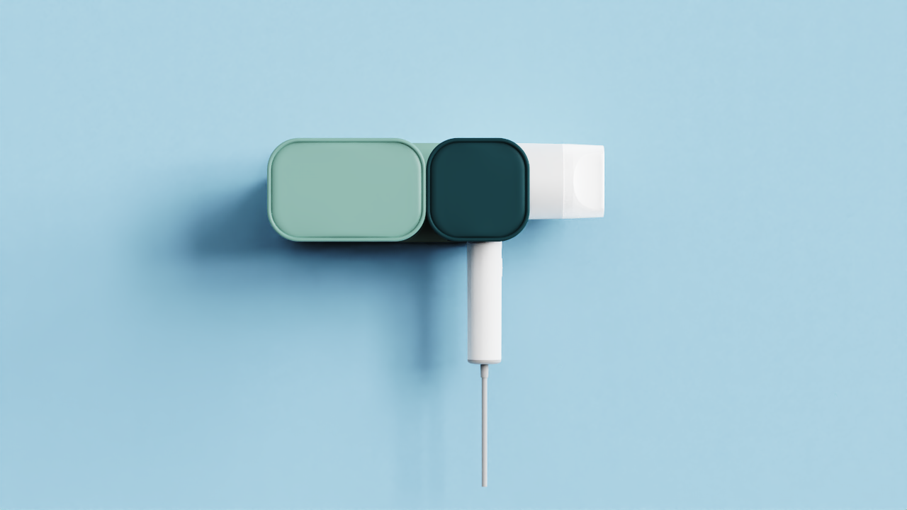 product，hair drier，Storage rack，