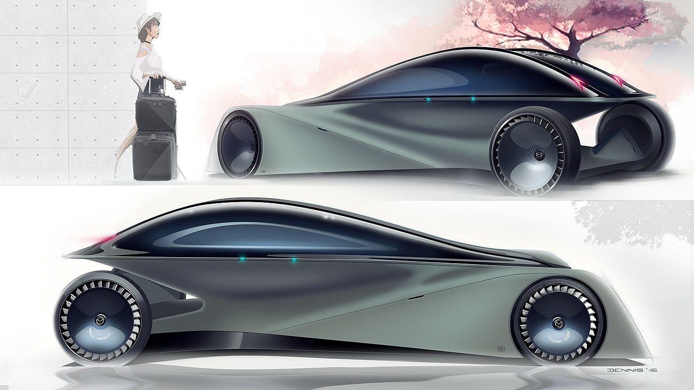 automobile，Concept Car，Mazda，future，