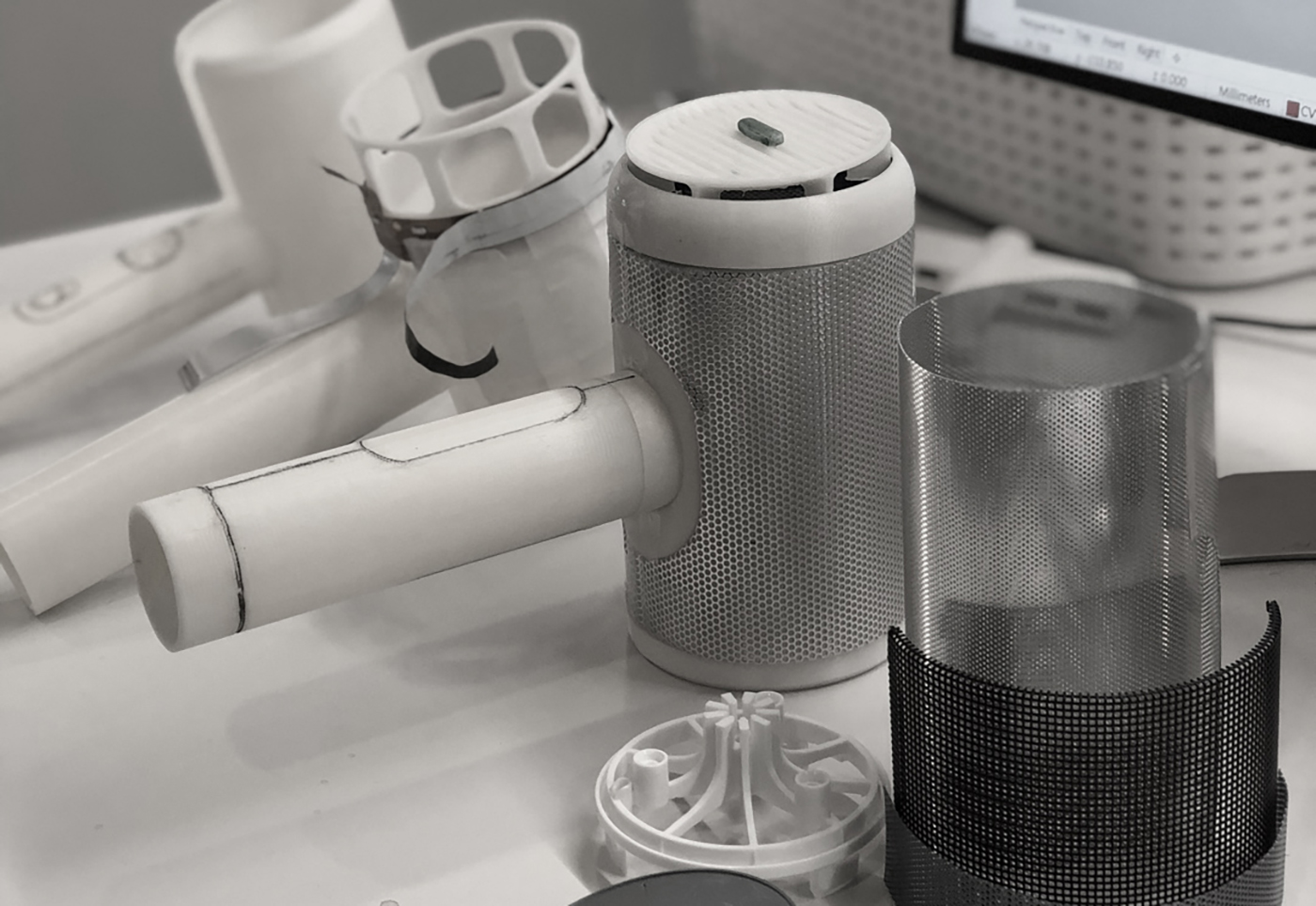 household electrical appliances，hair drier，geometry，concise，