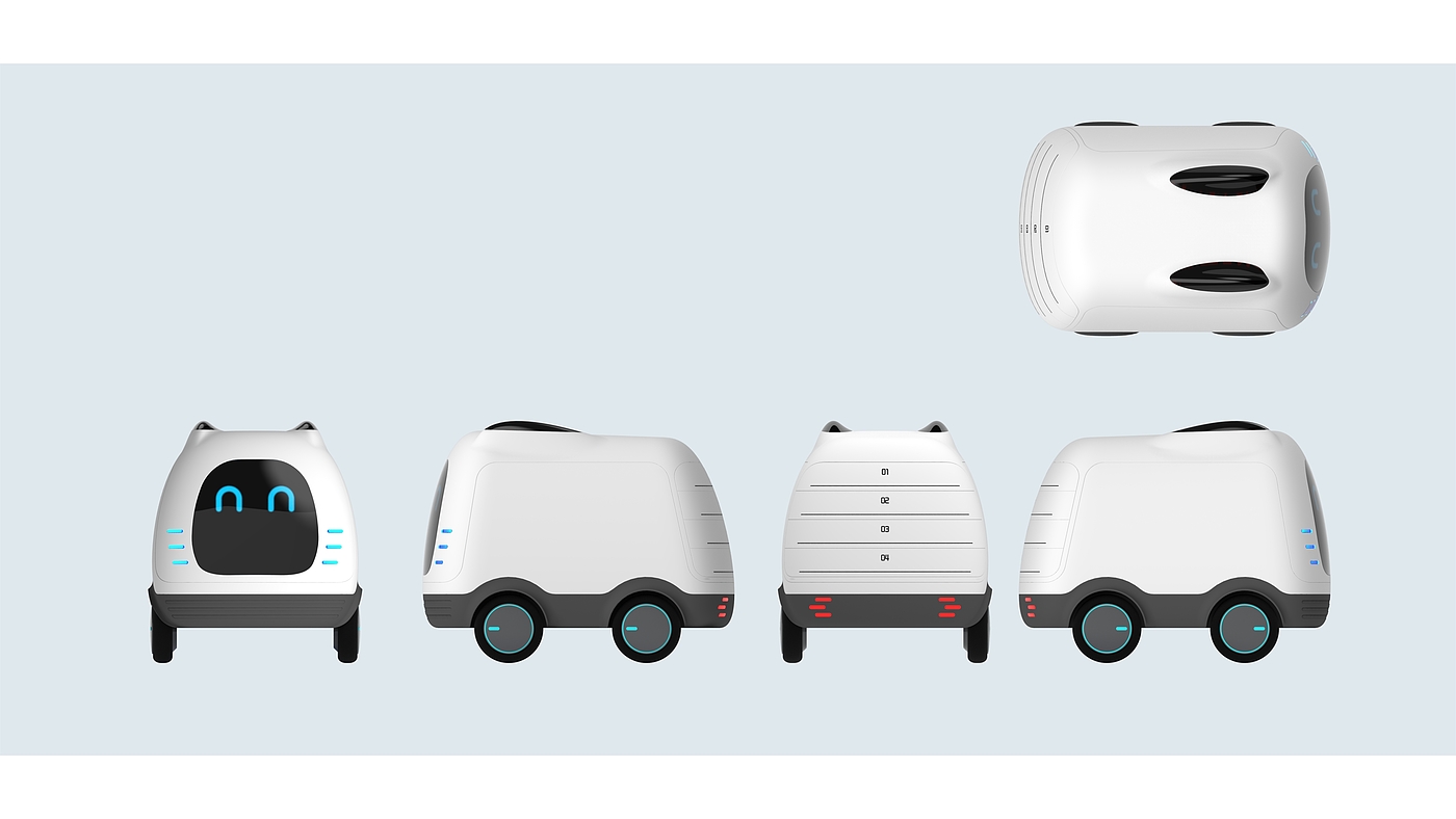 Meal delivery robot，Takeout robot，