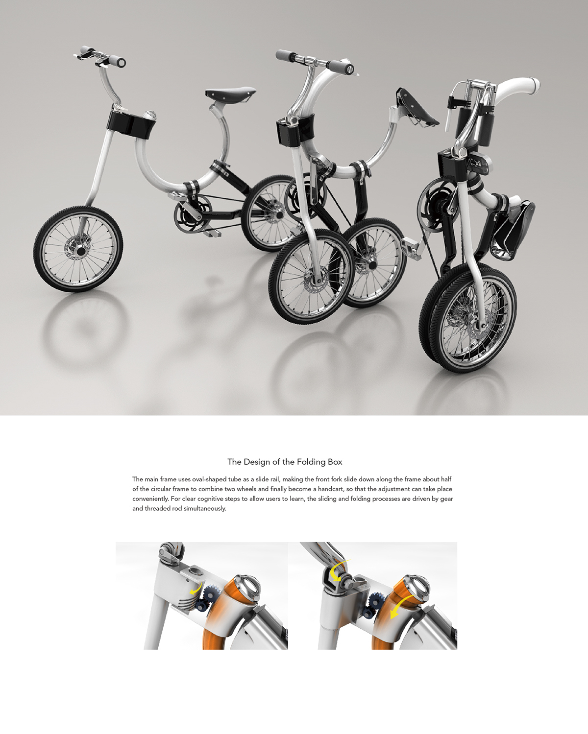 Bicycle，Foldable，originality，Link home and subway，