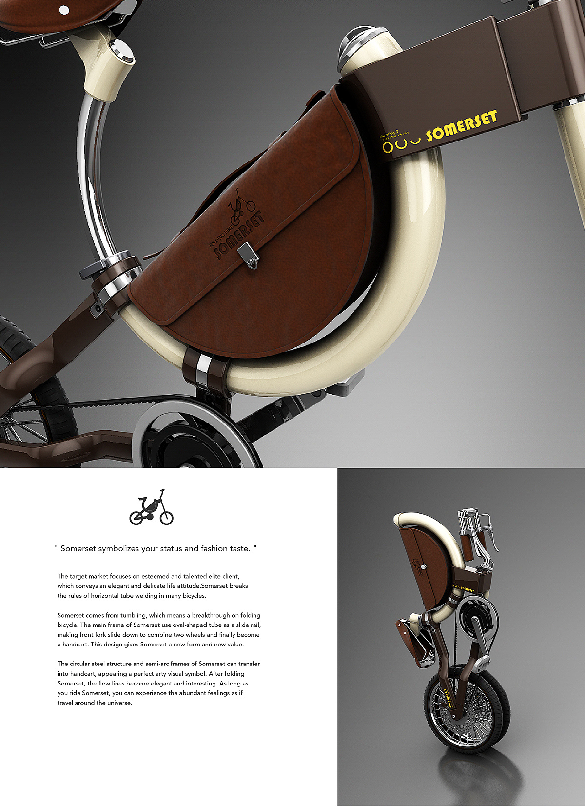 Bicycle，Foldable，originality，Link home and subway，