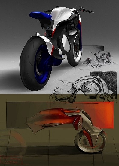 摩托车设计，概念车，越野，