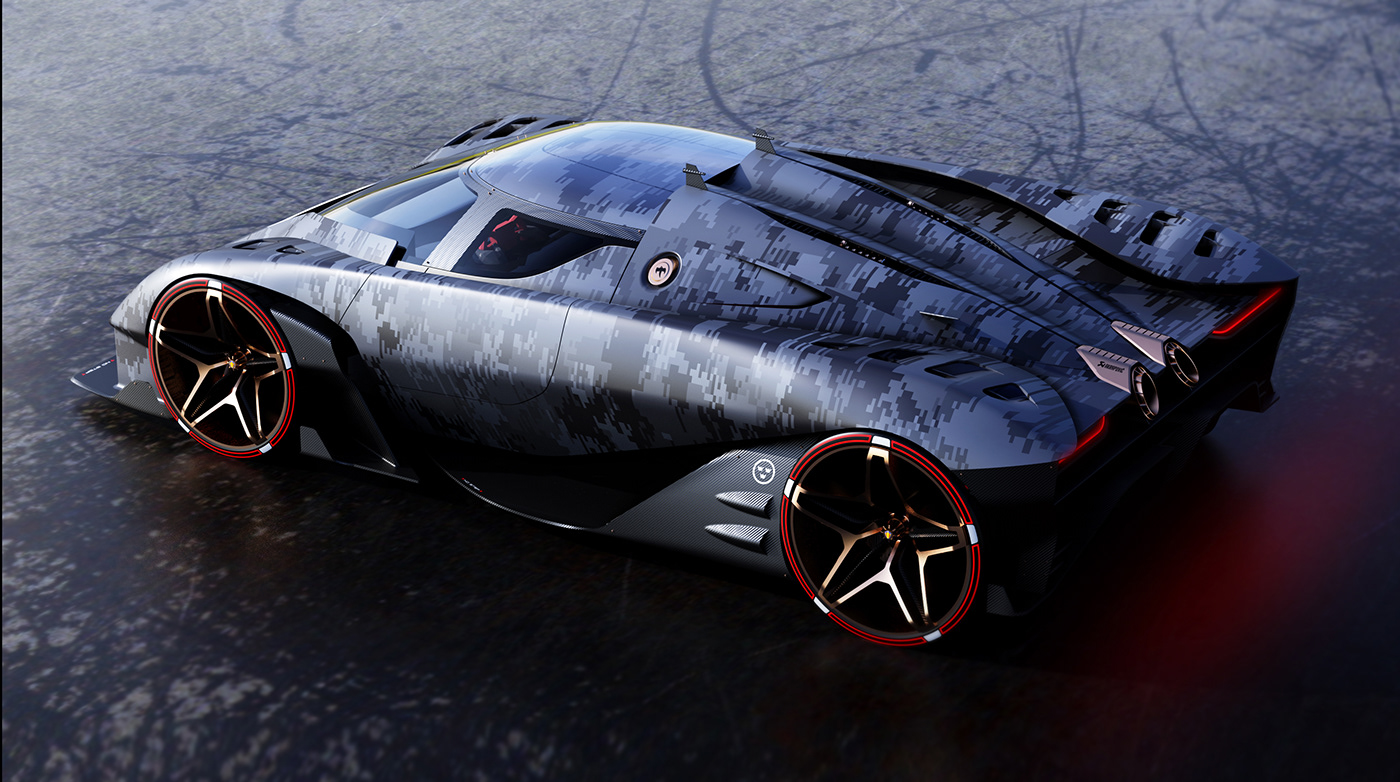 automobile，Alias，Queensegg Ghost，Hand drawn，Super car，