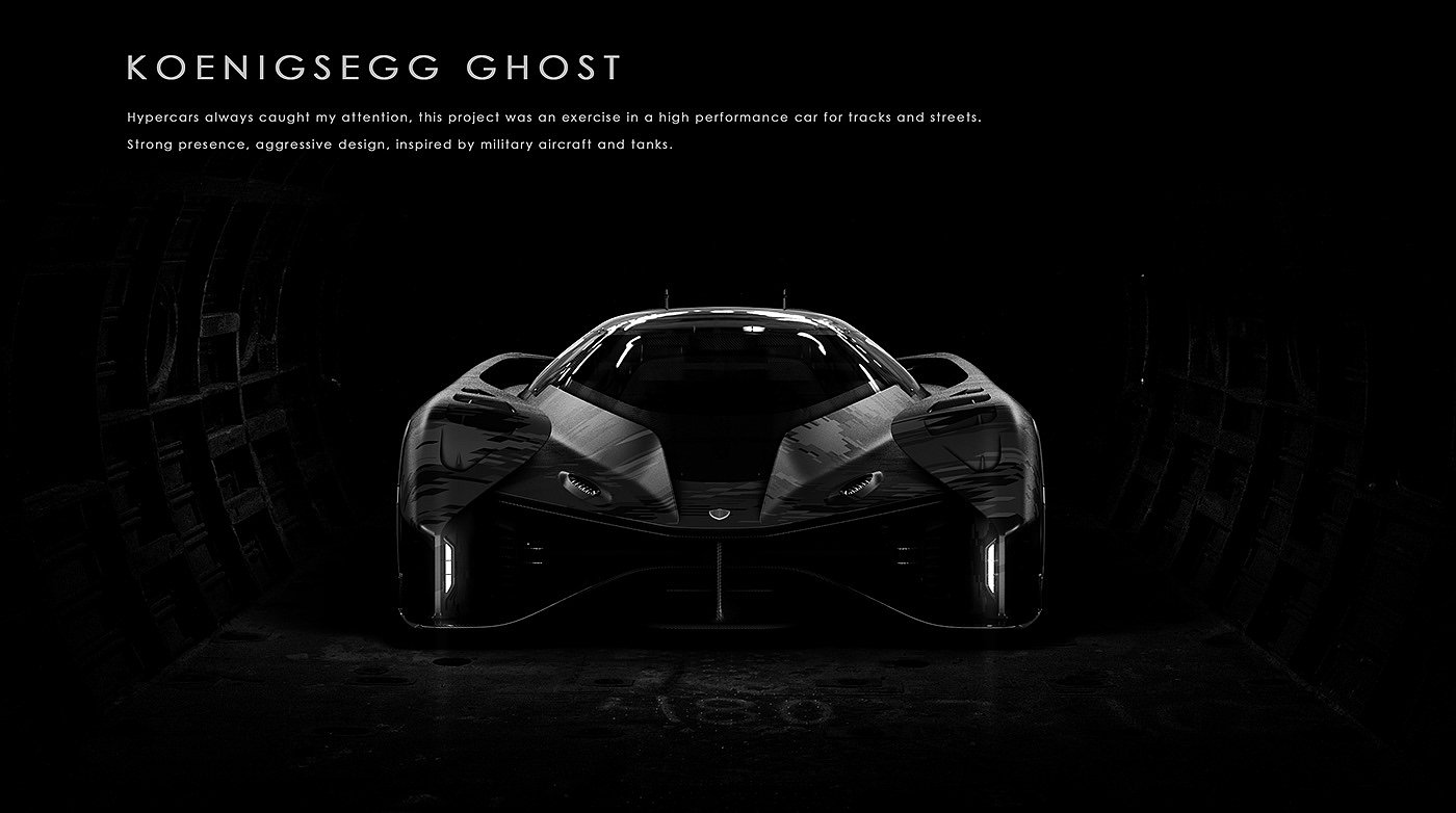 汽车，Alias，Koenigsegg Ghost，手绘，超级跑车，
