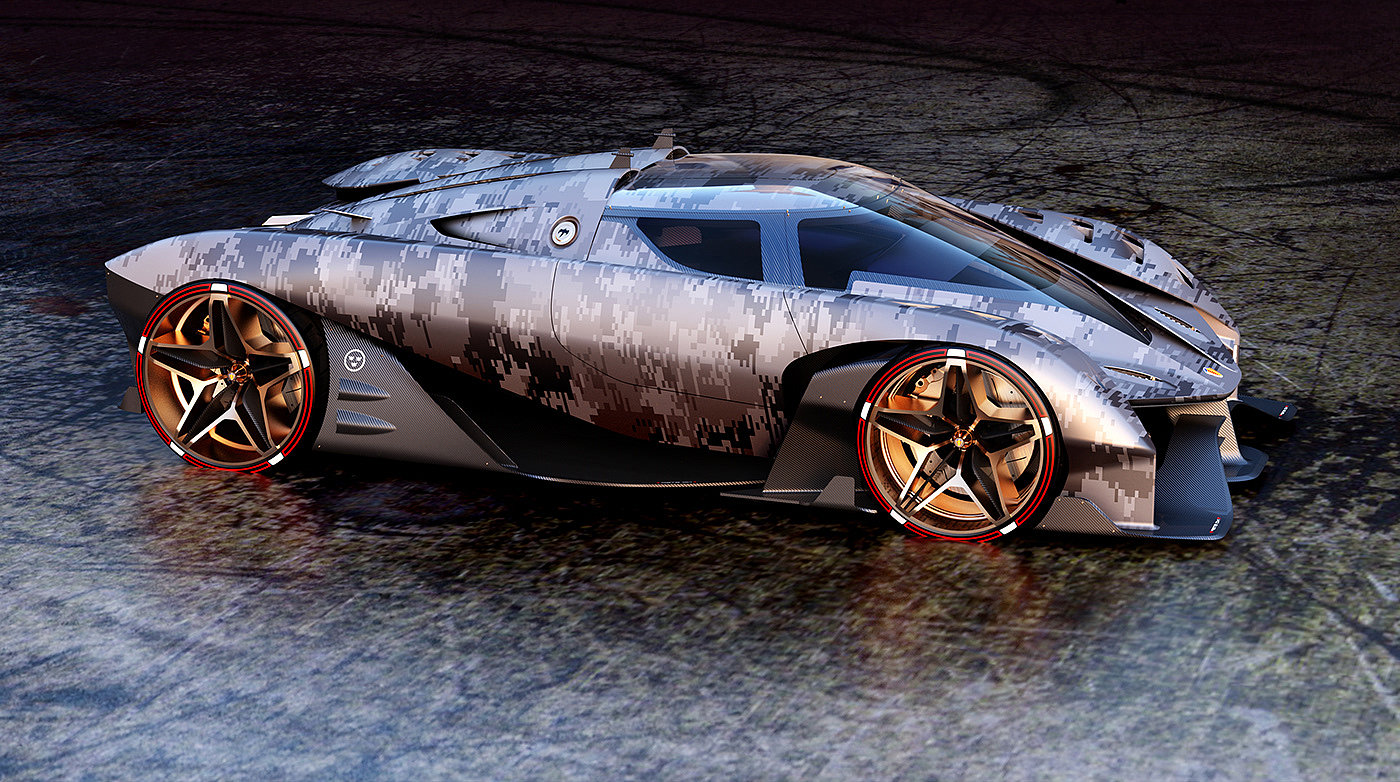 汽车，Alias，Koenigsegg Ghost，手绘，超级跑车，