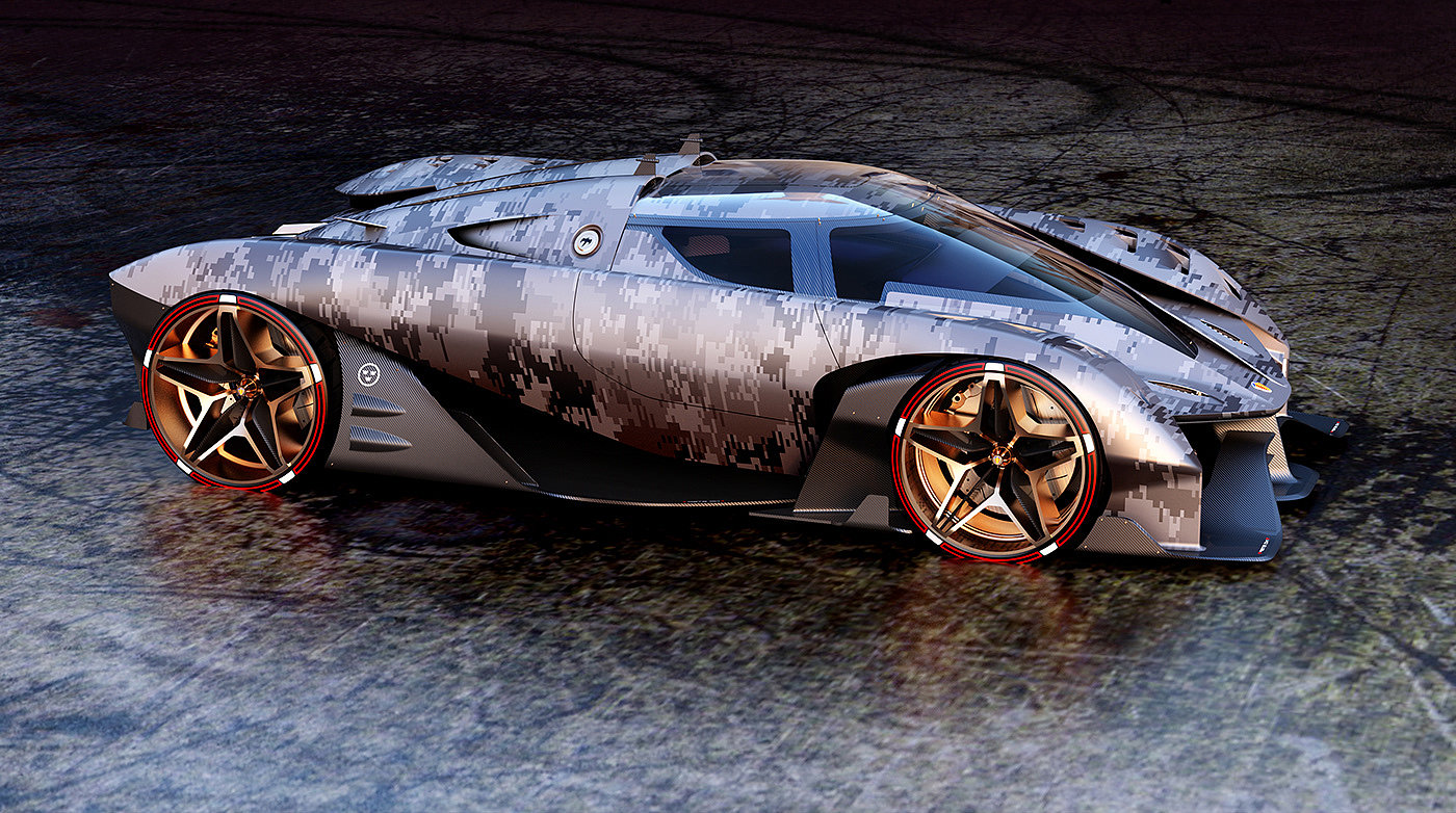 automobile，Alias，Queensegg Ghost，Hand drawn，Super car，