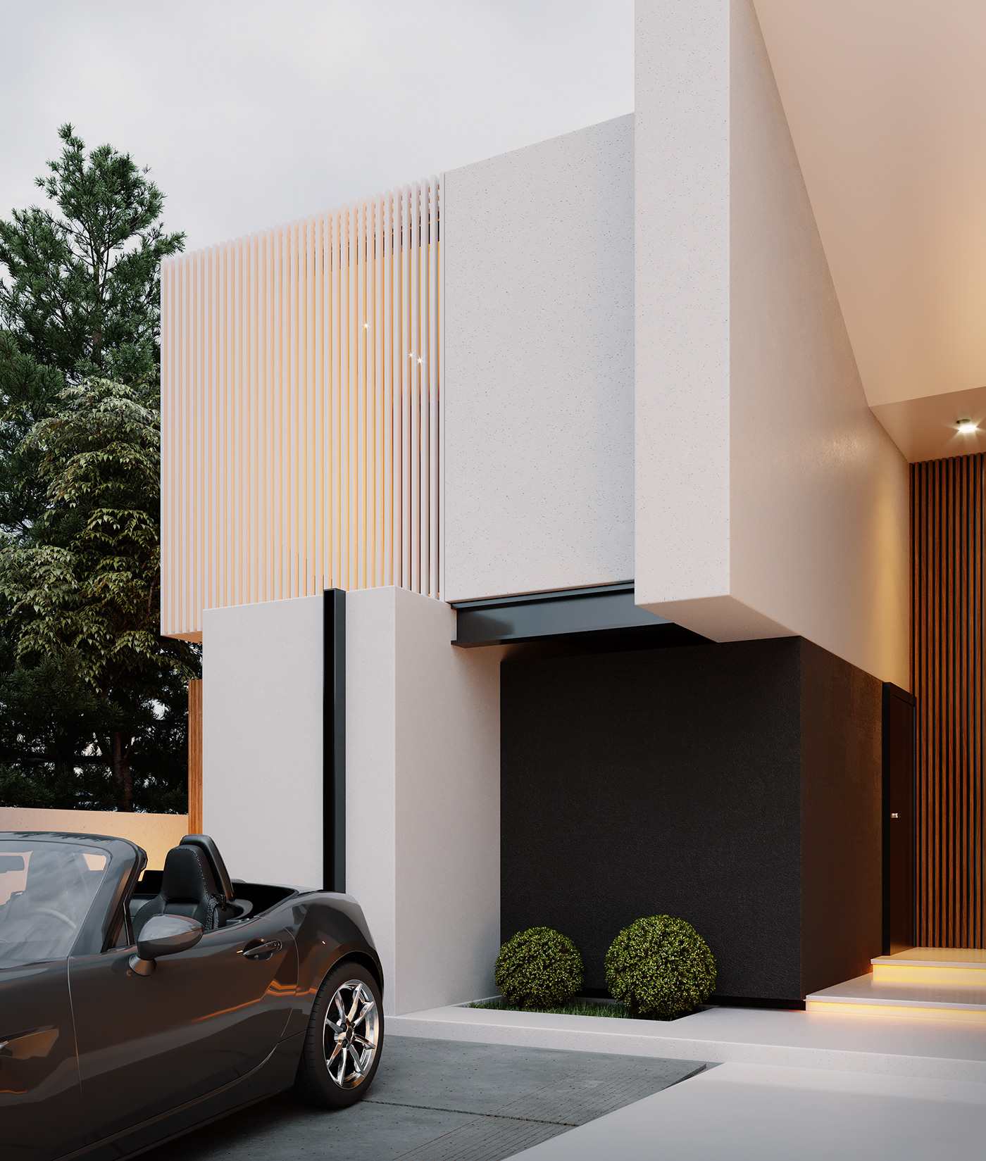 Architecture，house，wood，modern，