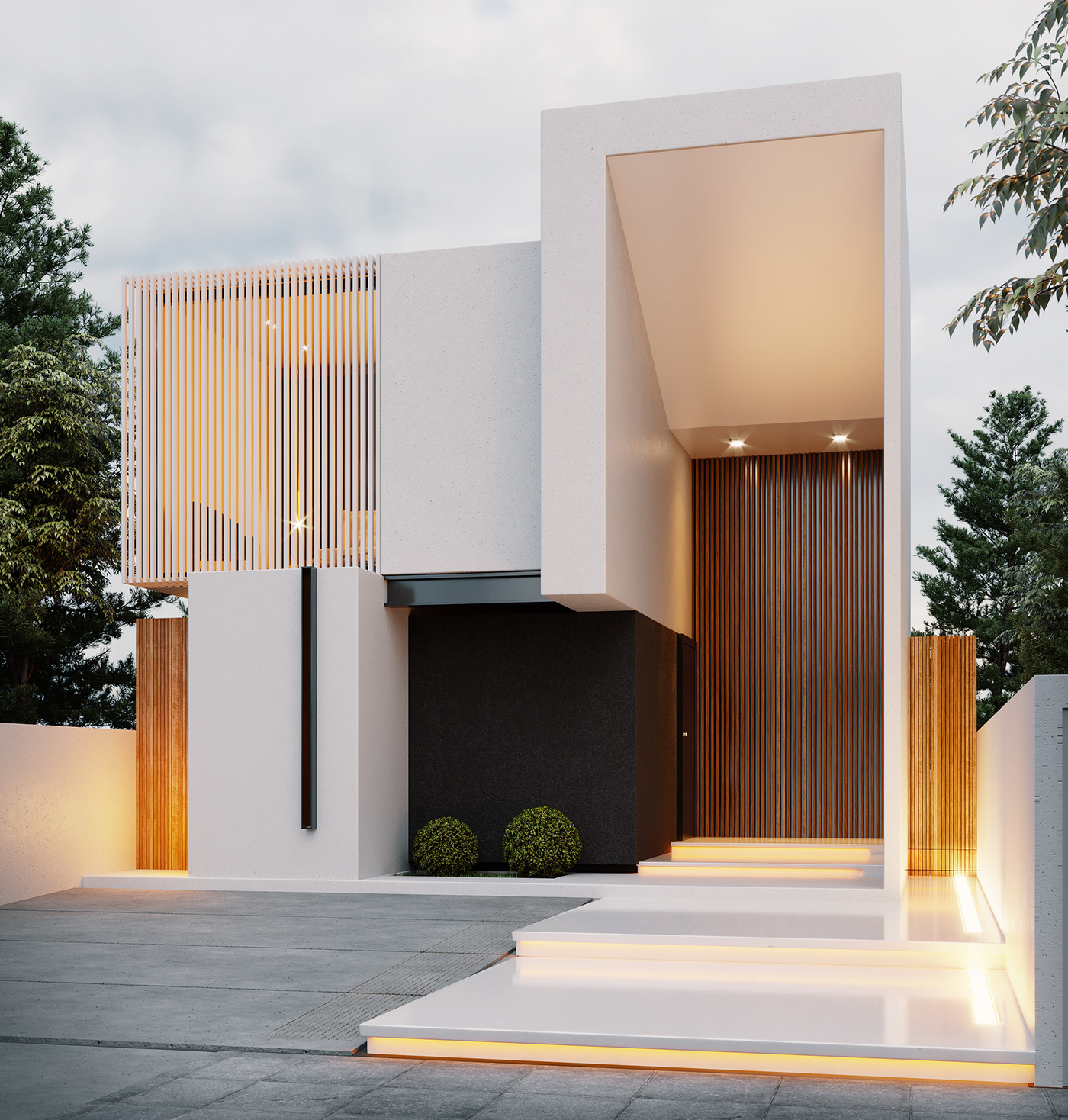 Architecture，house，wood，modern，