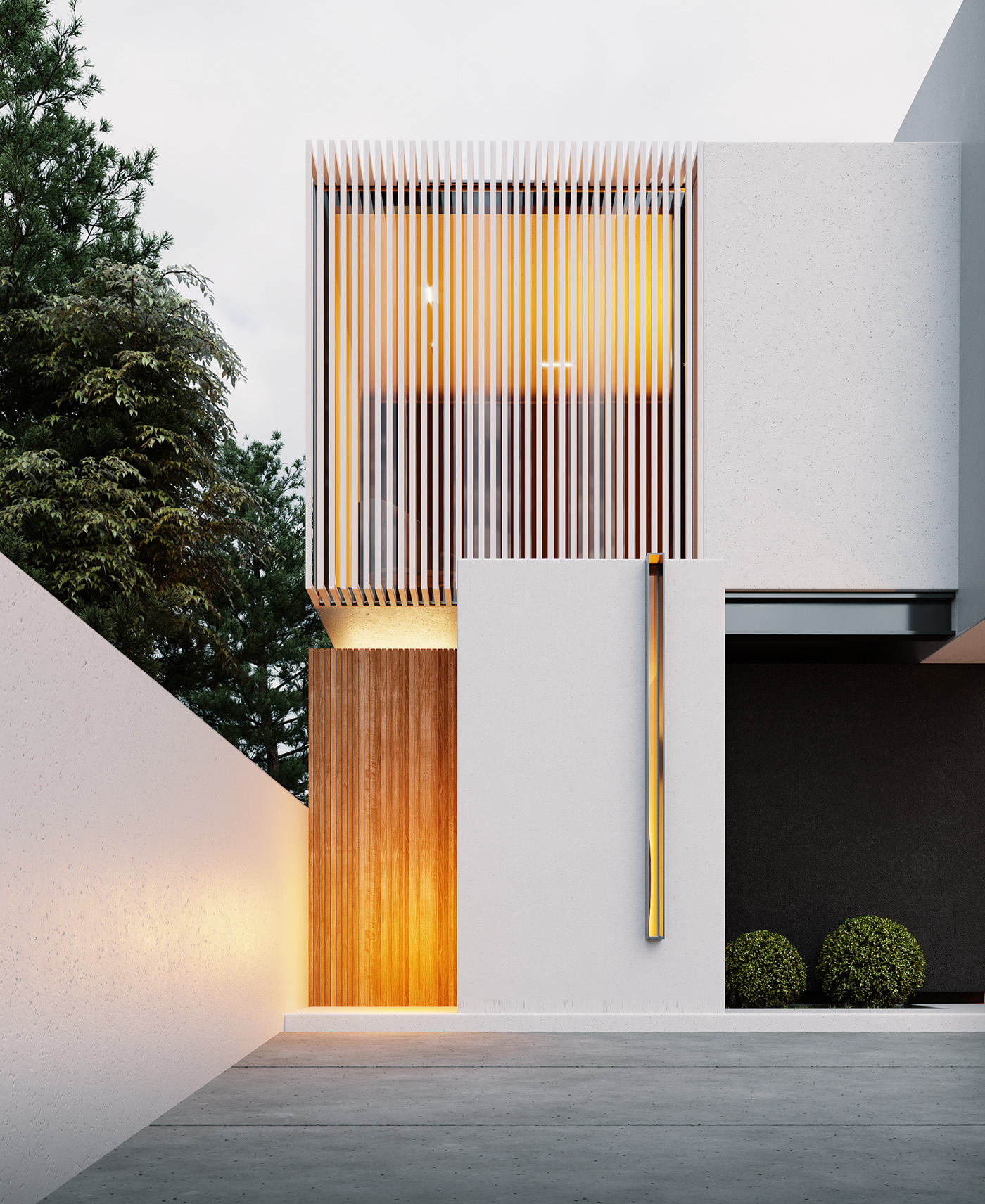 Architecture，house，wood，modern，