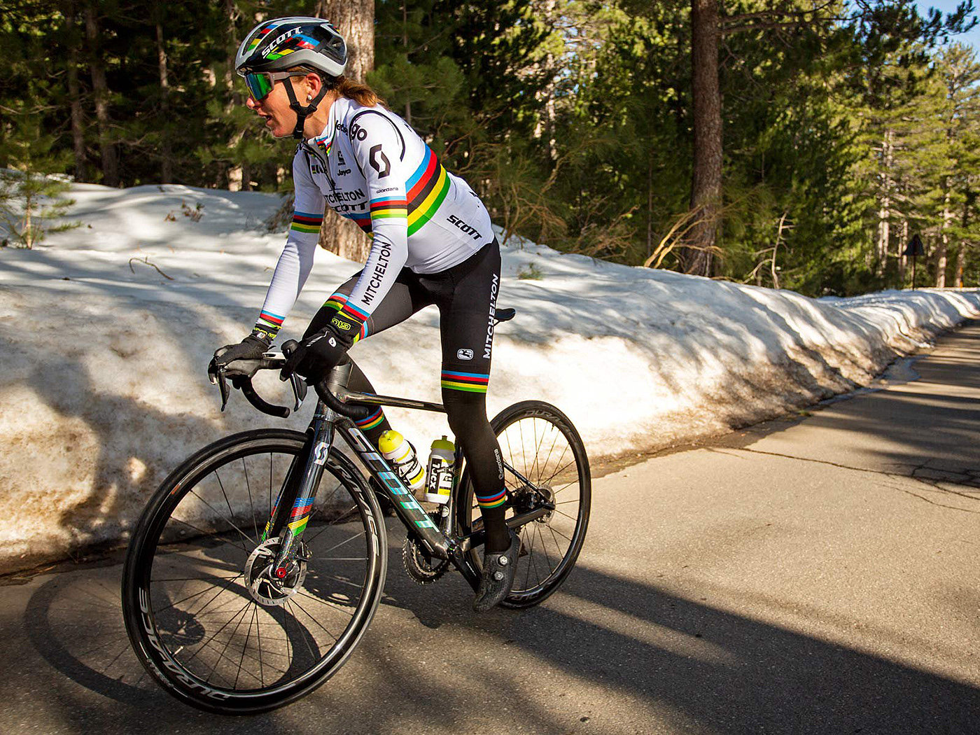 Scott Addict，集成，自行车，山地自行车，