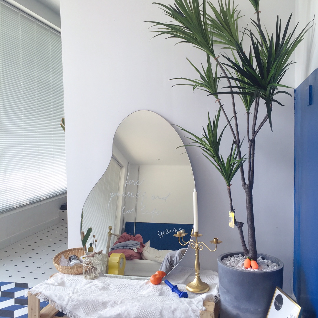 mirror，Full-length mirror，Whole body mirror，to ground，furniture，photograph，