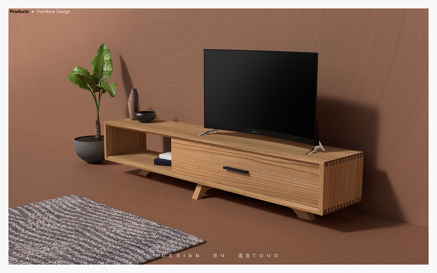 实木，榫卯，原创家具，电视柜，