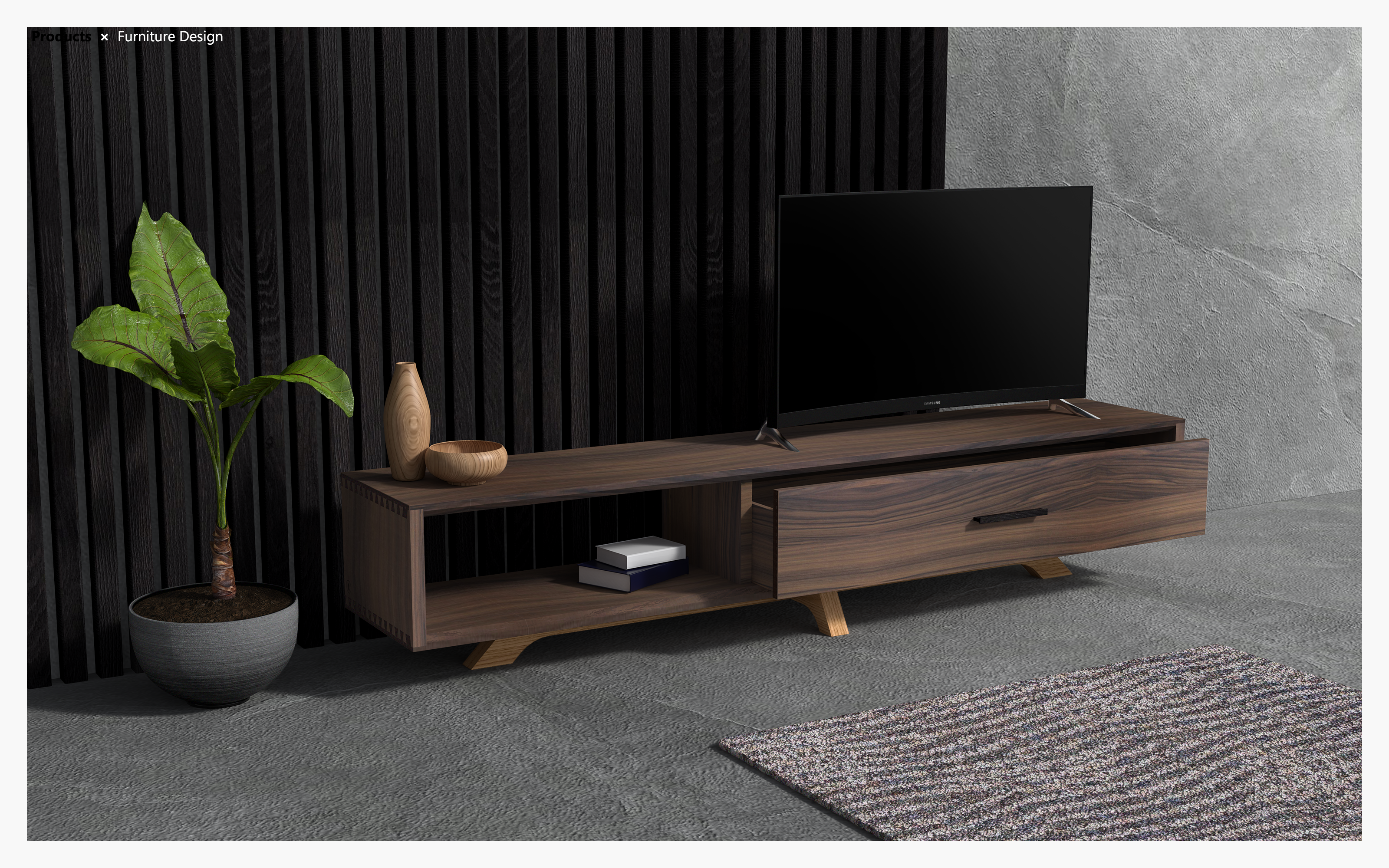 solid wood，Mortise and tenon，Original furniture，TV cabinet，