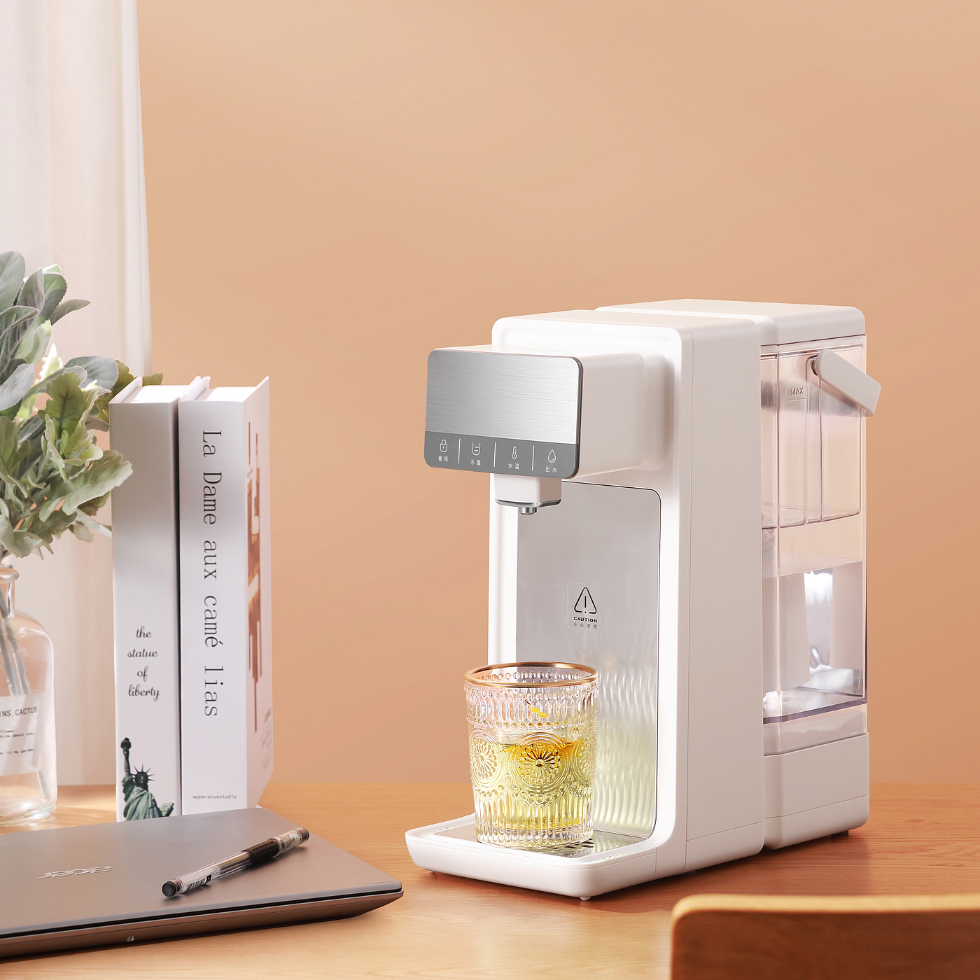 Straight drink machine，Drinking machine，Desktop installation free，Integrated drinking machine，keyshot，Nanfeng industrial design，