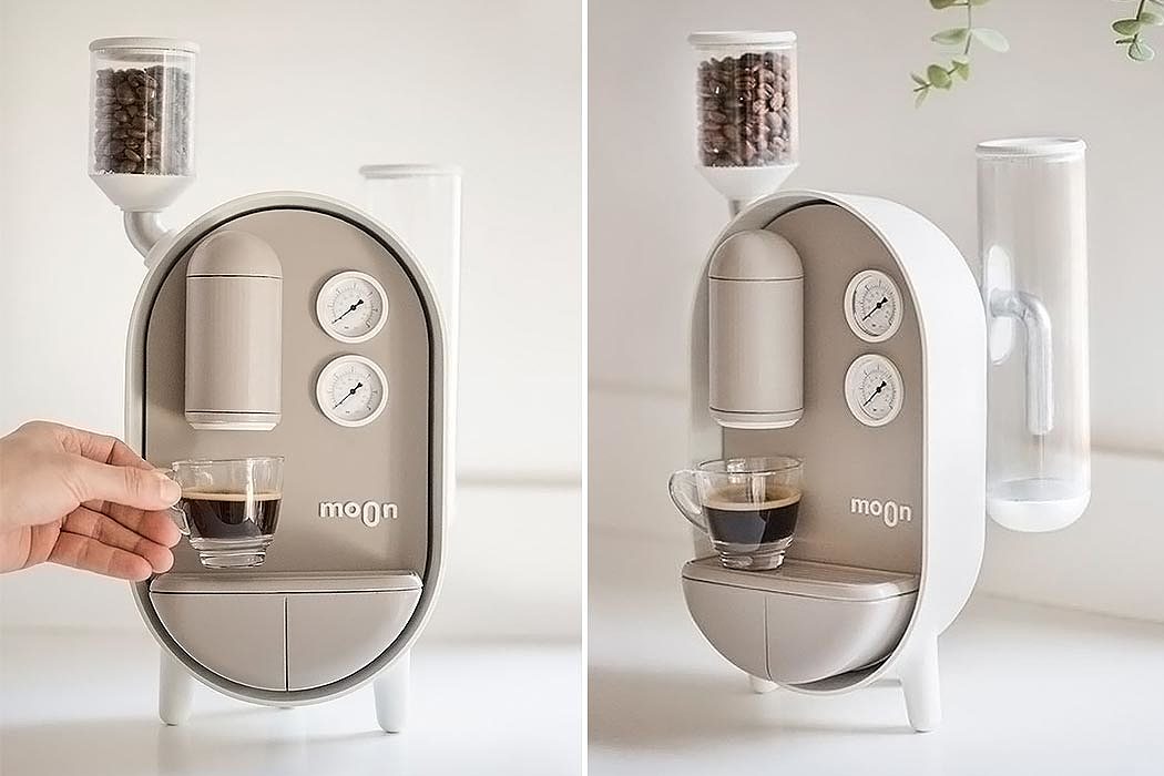 Coffee machine，MOON COFFEE MAKER，Capsule shape，