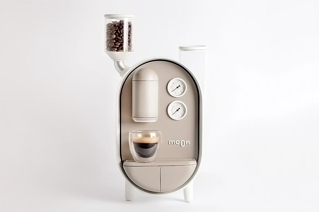 Coffee machine，MOON COFFEE MAKER，Capsule shape，