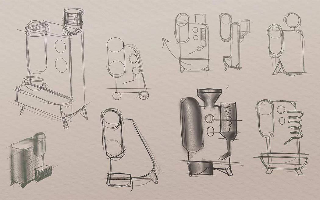 Coffee machine，MOON COFFEE MAKER，Capsule shape，