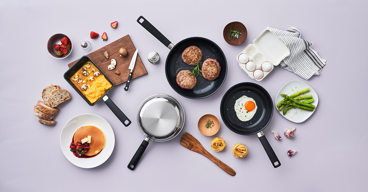 evercook for，aluminium，Frying pan，cooking，