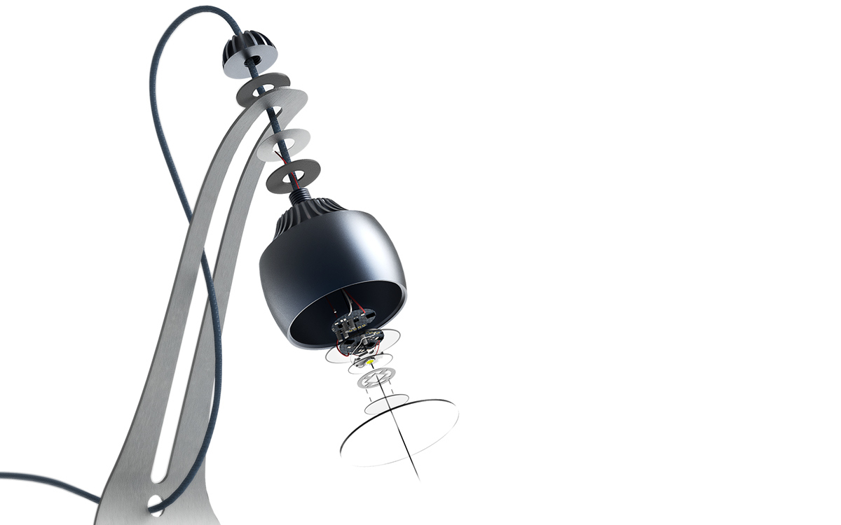 Desk lamp，simple and easy，Easy availability of materials，radiator，