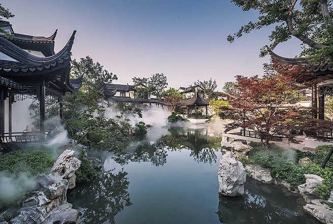 Aesthetic design，Chinese courtyard，