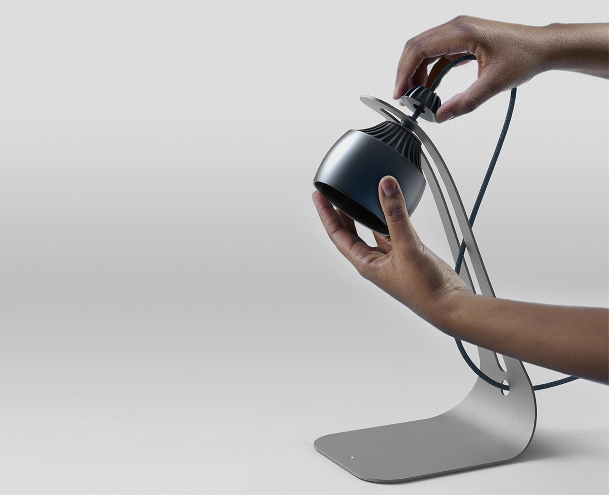 Desk lamp，simple and easy，Easy availability of materials，radiator，