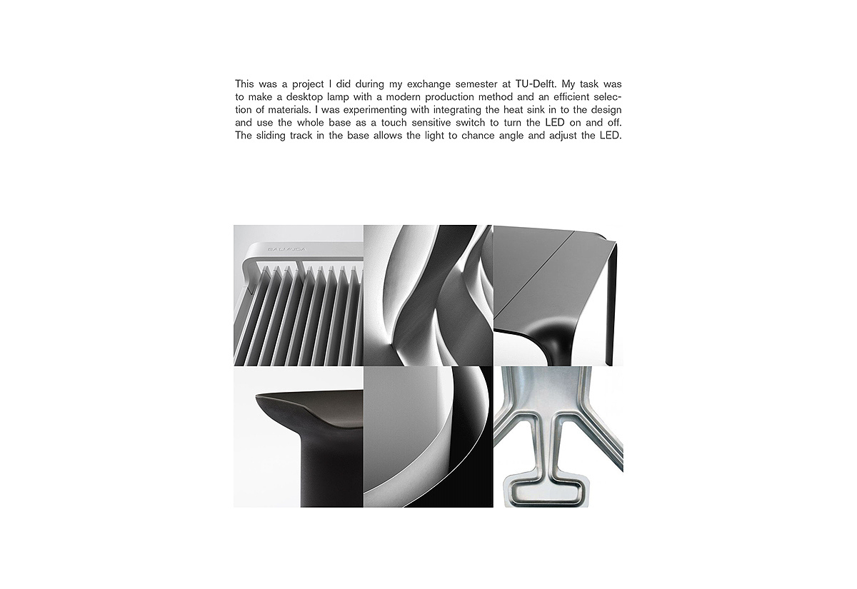 Desk lamp，simple and easy，Easy availability of materials，radiator，