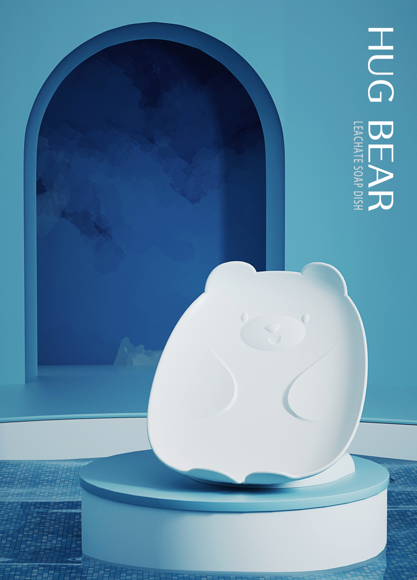 Daily Necessities，Soap box，Cartoon，shell，Little bear，